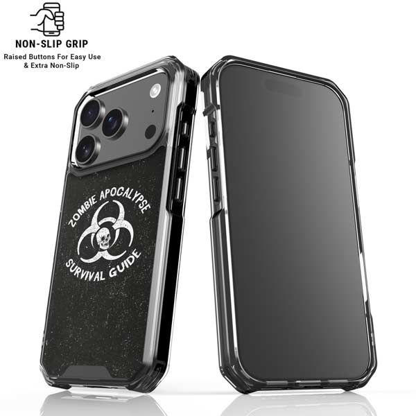 Zombie Apocalypse Survival Guide iPhone 17 Pro Clear Case