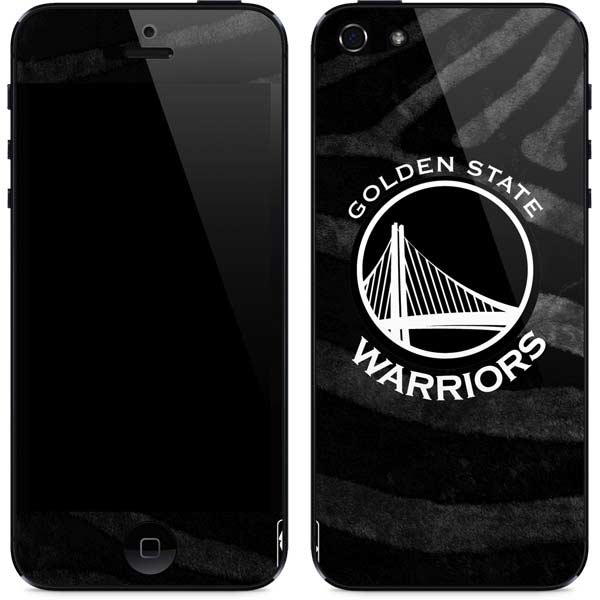 NBA Golden State Warriors Black Animal Print iPhone 5/5s/5SE Skin