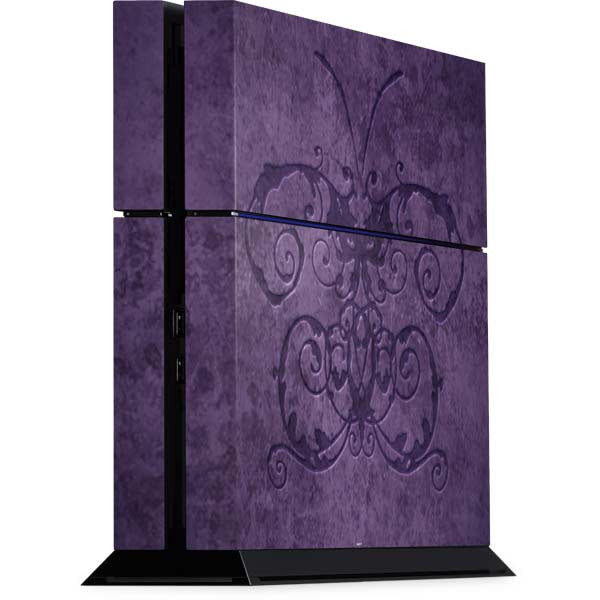 Brigid Ashwood Purple Damask Butterfly PS4 Console Skin