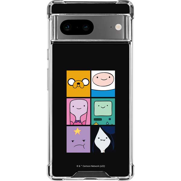 Adult Swim Adventure Time Character Tiles Google Pixel 8 Clear Case