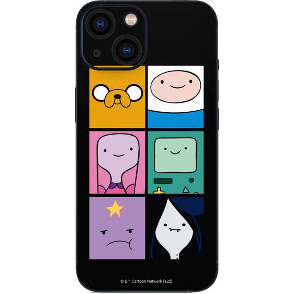 Adult Swim Adventure Time Character Tiles iPhone 13 Mini Skin