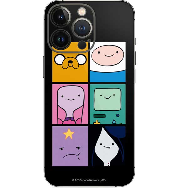 Adult Swim Adventure Time Character Tiles iPhone 15 Pro Skin