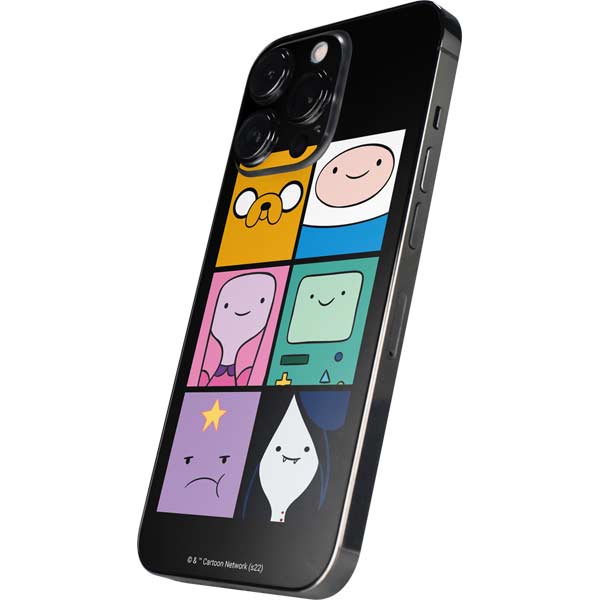 Adult Swim Adventure Time Character Tiles iPhone 15 Pro Skin