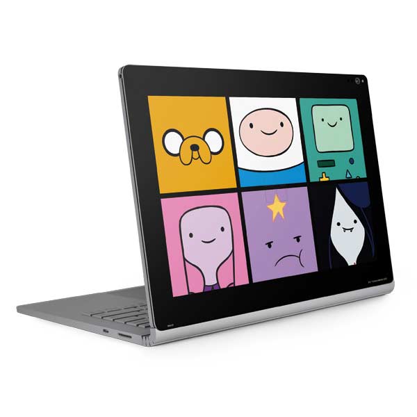 Adult Swim Adventure Time Character Tiles Surface Book 2 15in Skin