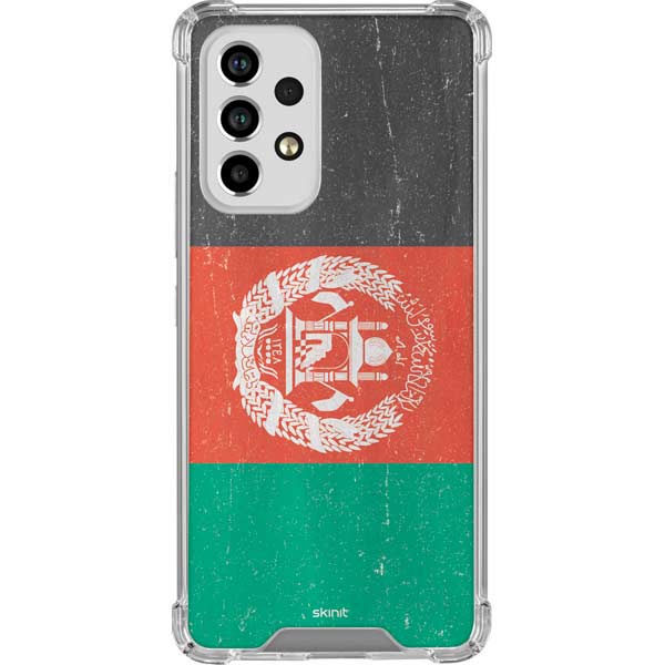 Afghanistan Flag Distressed Galaxy A33 5G Clear Case - Skinit