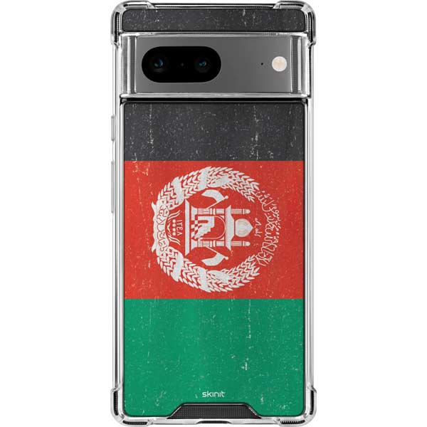 Afghanistan Flag Distressed Google Pixel 8 Clear Case