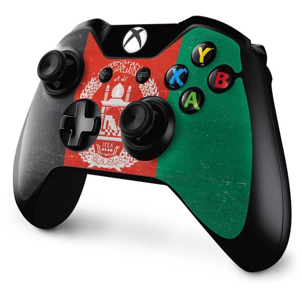 Afghanistan Flag Distressed Xbox One Controller Skin
