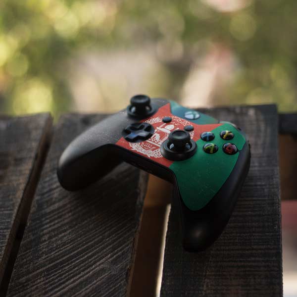 Afghanistan Flag Distressed Xbox One Controller Skin