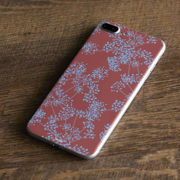 Airy Blue Floral iPhone 8 Plus Skin