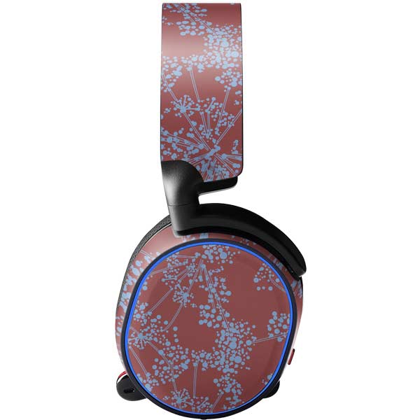 Airy Blue Floral SteelSeries Arctis 3 Skin