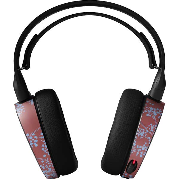 Airy Blue Floral SteelSeries Arctis 3 Skin