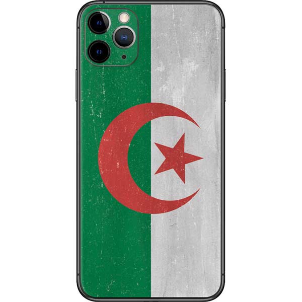 Algeria Flag Distressed iPhone 11 Pro Max Skin