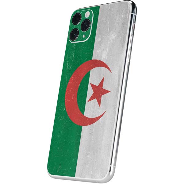 Algeria Flag Distressed iPhone 11 Pro Max Skin