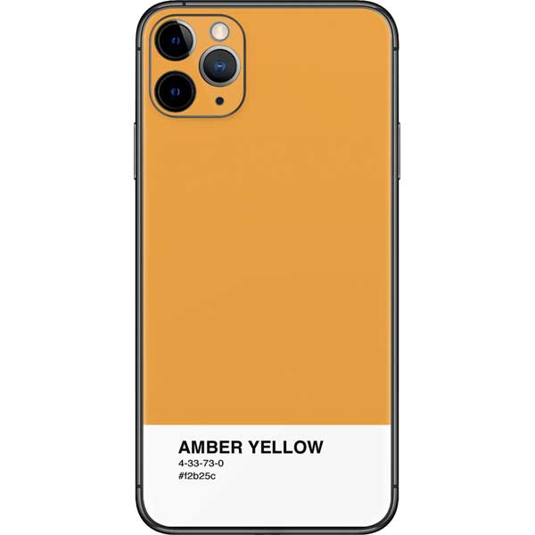 Amber Yellow iPhone 11 Pro Max Skin