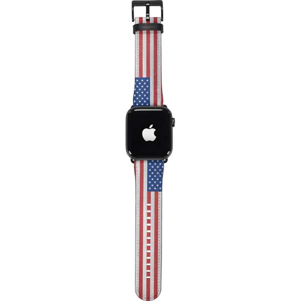 American Flag Distressed Apple Watch Band 38-40mm