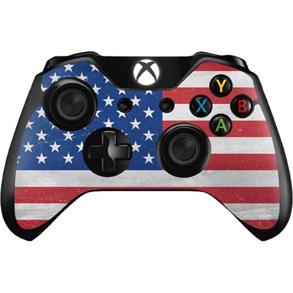 American Flag Distressed Xbox One Controller Skin