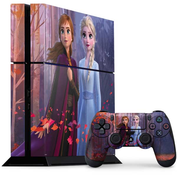 Disney Frozen II Anna and Elsa PS4 Console and Controller Bundle Skin
