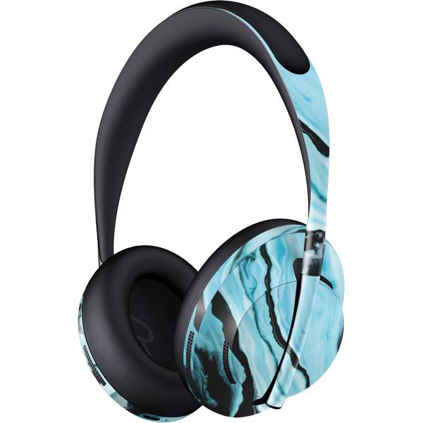Aqua Blue Marble Ink Bose Noise Cancelling Headphones 700 Skin