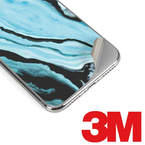 Aqua Blue Marble Ink iPhone 11 Pro Skin