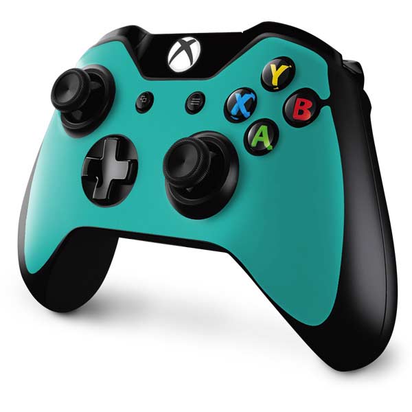 Aqua Blue Blue Solid Xbox One Controller Skin