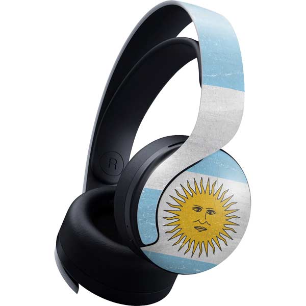 Argentina Flag Distressed PULSE 3D Wireless Headset for PS5 Skin