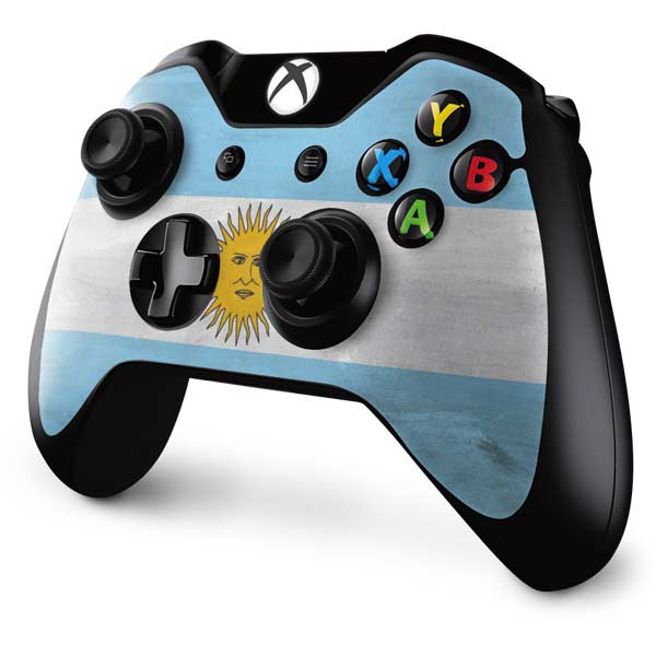 Argentina Flag Distressed Xbox One Controller Skin