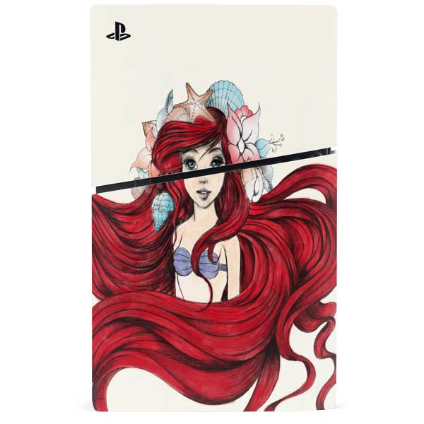 Disney The Little Mermaid Ariel Illustration PS5 Slim Disk Bundle Skin
