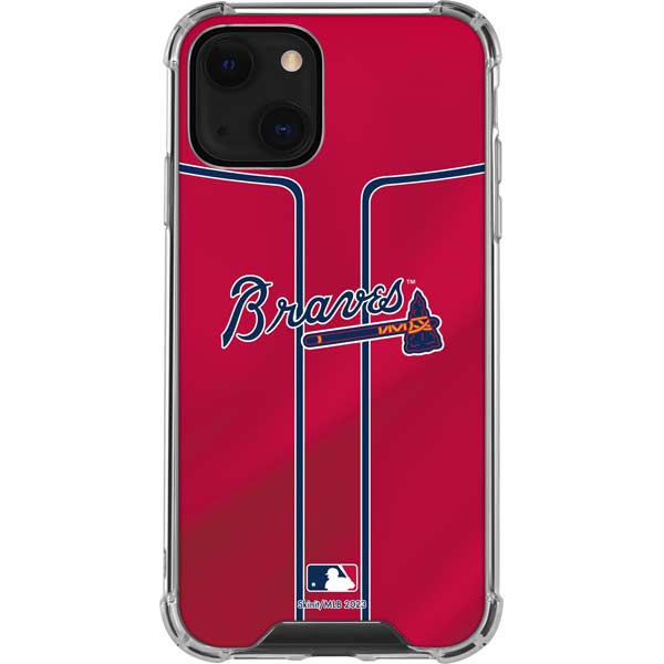 atlanta braves phone case MLB Atlanta Braves Alternate/Away Jersey iPhone 14 Clear Case