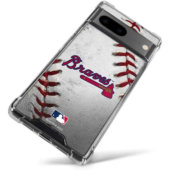 MLB Atlanta Braves Game Ball Google Pixel 8 Clear Case