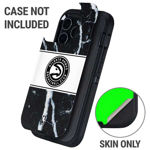 NBA Atlanta Hawks Marble Otterbox Defender iPhone Skin