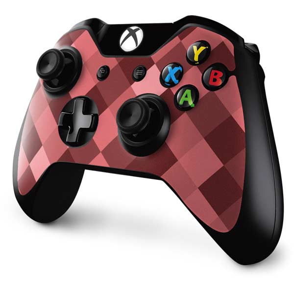 Autumn Red Geometric Xbox One Controller Skin