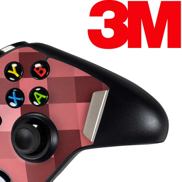 Autumn Red Geometric Xbox One Controller Skin
