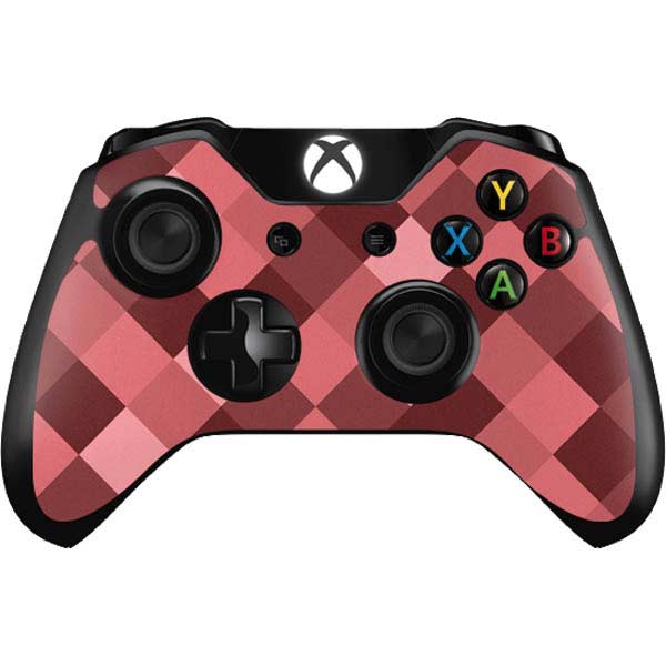 Autumn Red Geometric Xbox One Controller Skin