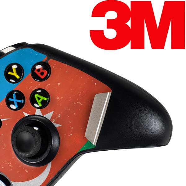 Azerbaijan Flag Distressed Xbox One Controller Skin