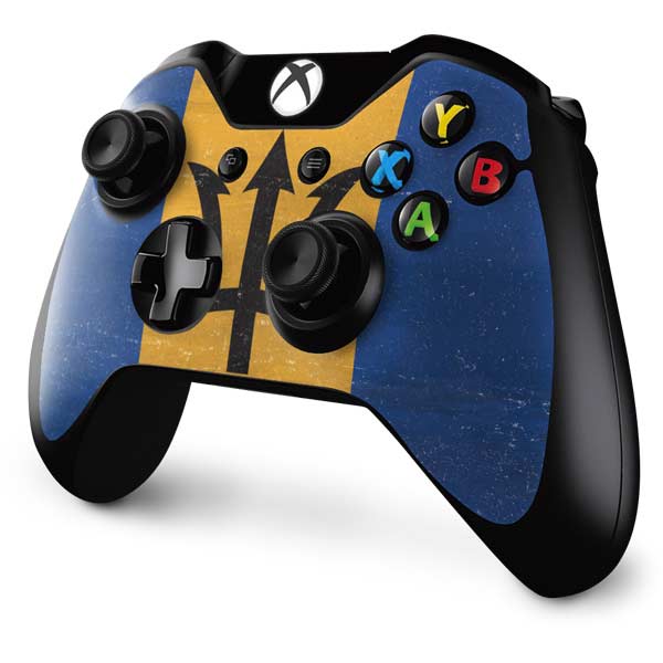 Barbados Flag Distressed Xbox One Controller Skin
