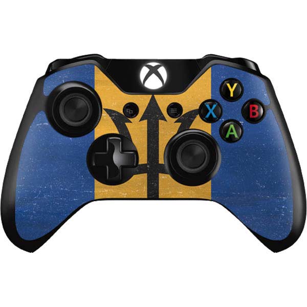 Barbados Flag Distressed Xbox One Controller Skin