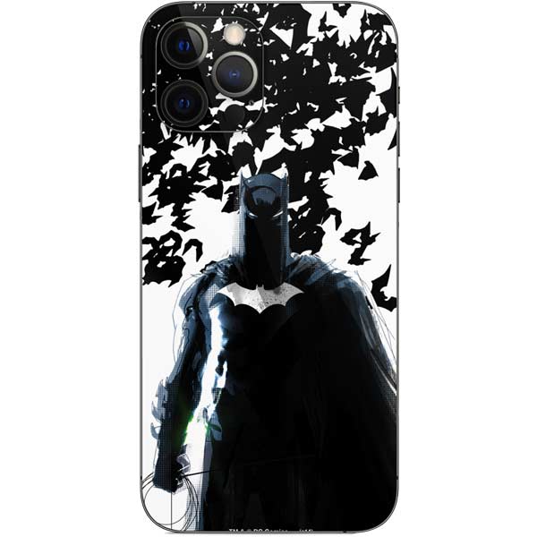 DC Comics Batman Holding batarang Art iPhone 12 Pro Skin