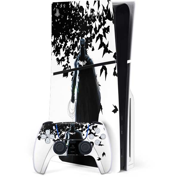 DC Comics Batman Holding batarang Art PS5 Slim Disk Bundle Skin