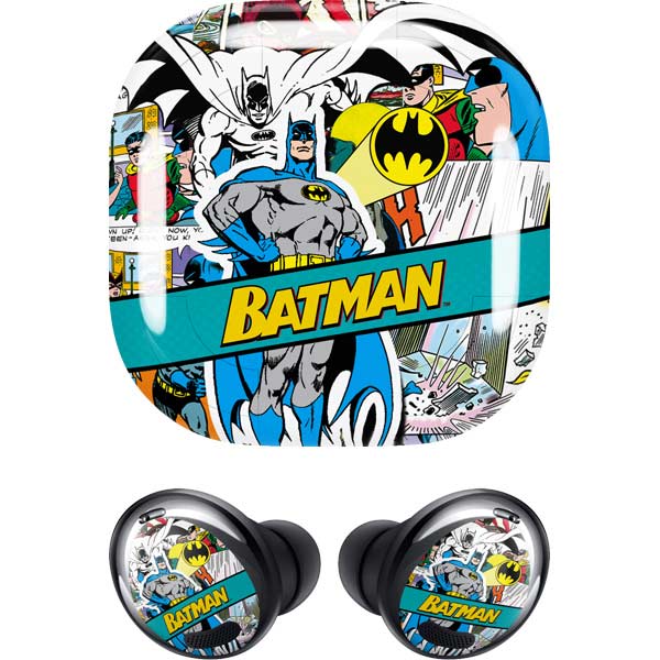 DC Comics Batman Vintage Pose Collage Art Galaxy Buds Pro Skin