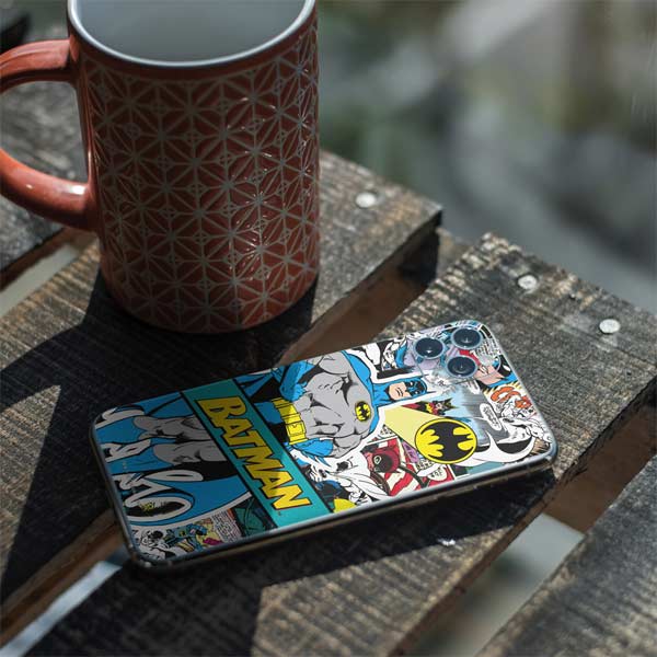 DC Comics Batman Vintage Pose Collage Art iPhone 11 Pro Max Skin