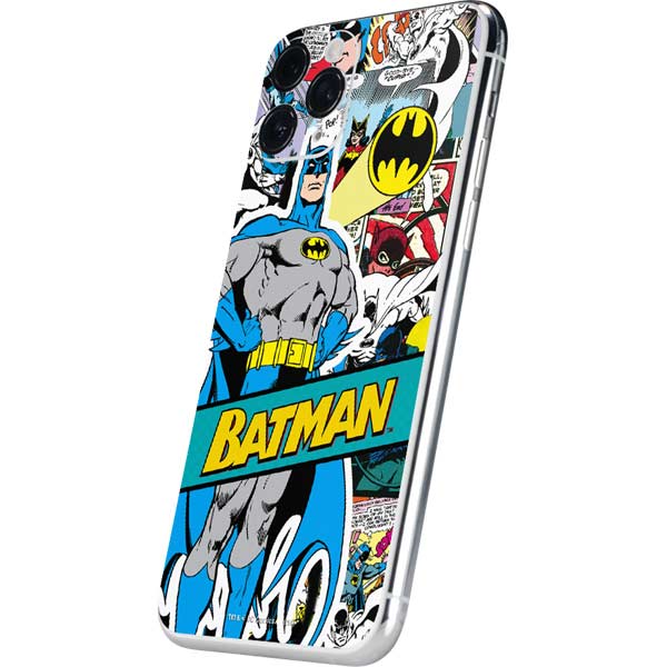 DC Comics Batman Vintage Pose Collage Art iPhone 11 Pro Skin