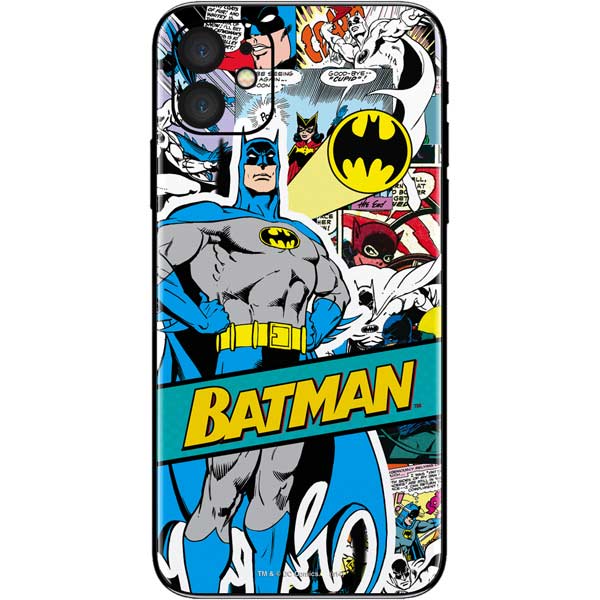 DC Comics Batman Vintage Pose Collage Art iPhone 11 Skin