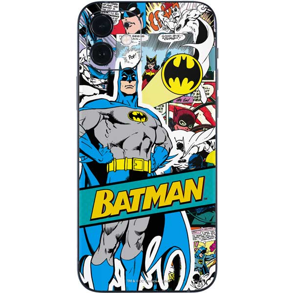 DC Comics Batman Vintage Pose Collage Art iPhone 12 Mini Skin