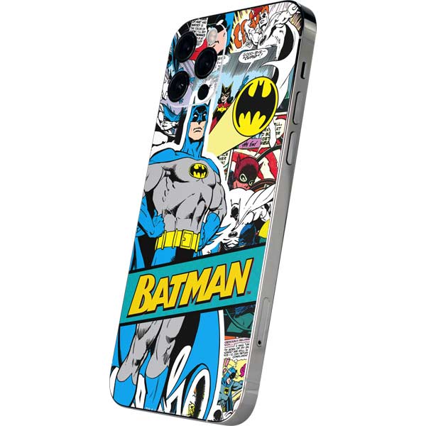 DC Comics Batman Vintage Pose Collage Art iPhone 12 Pro Max Skin