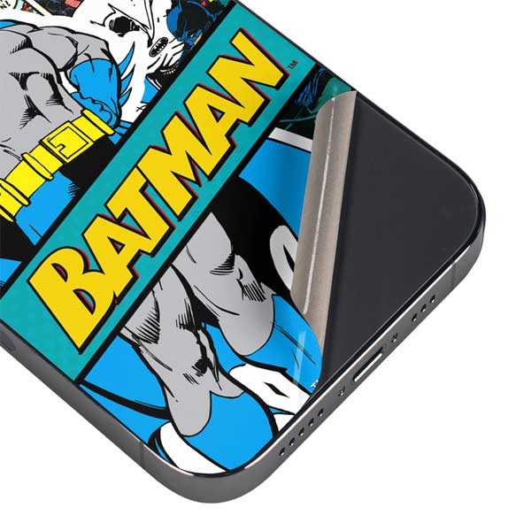 DC Comics Batman Vintage Pose Collage Art iPhone 15 Pro Skin