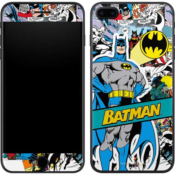 DC Comics Batman Vintage Pose Collage Art iPhone 7 Plus Skin