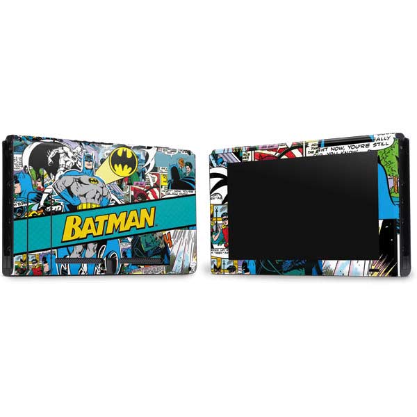 DC Comics Batman Vintage Pose Collage Art Nintendo Switch Bundle Skin