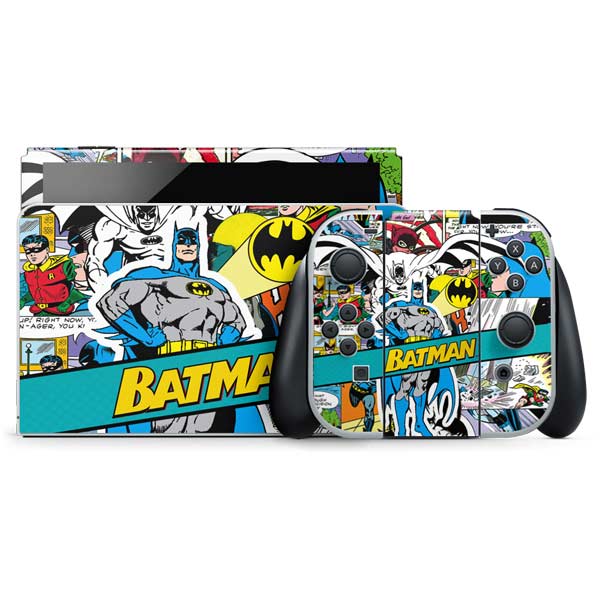 Batman Comic Book Nintendo Switch OLED (2021) Bundle Skin