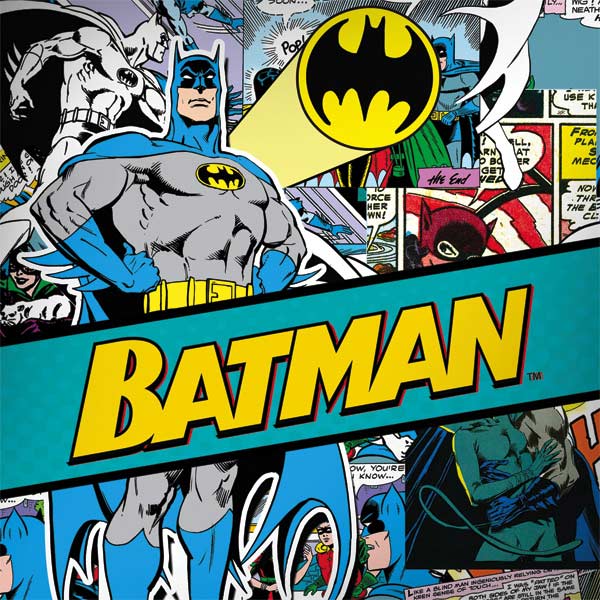 DC Comics Batman Vintage Pose Collage Art Surface Book 2 15in Skin