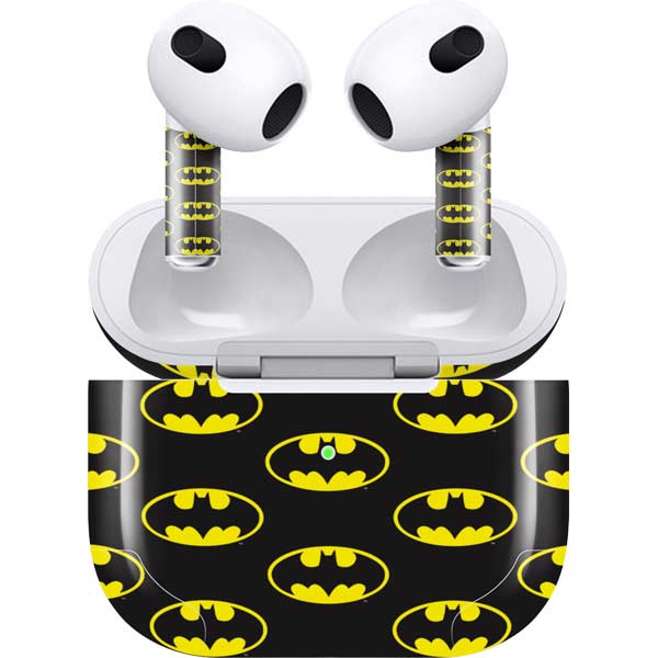 DC Comics Batman Logo Pattern Apple AirPods (3rd Gen 2021) Skin